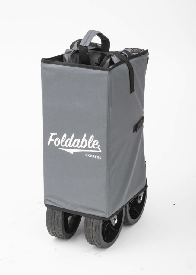 Foldable Express Wagon folded up