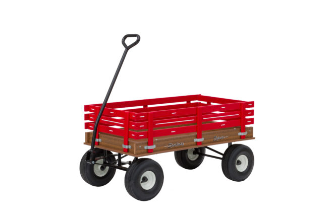 red poly wagon