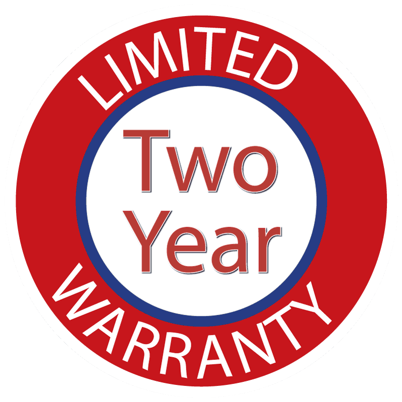 Two Year Limited Warranty Seal