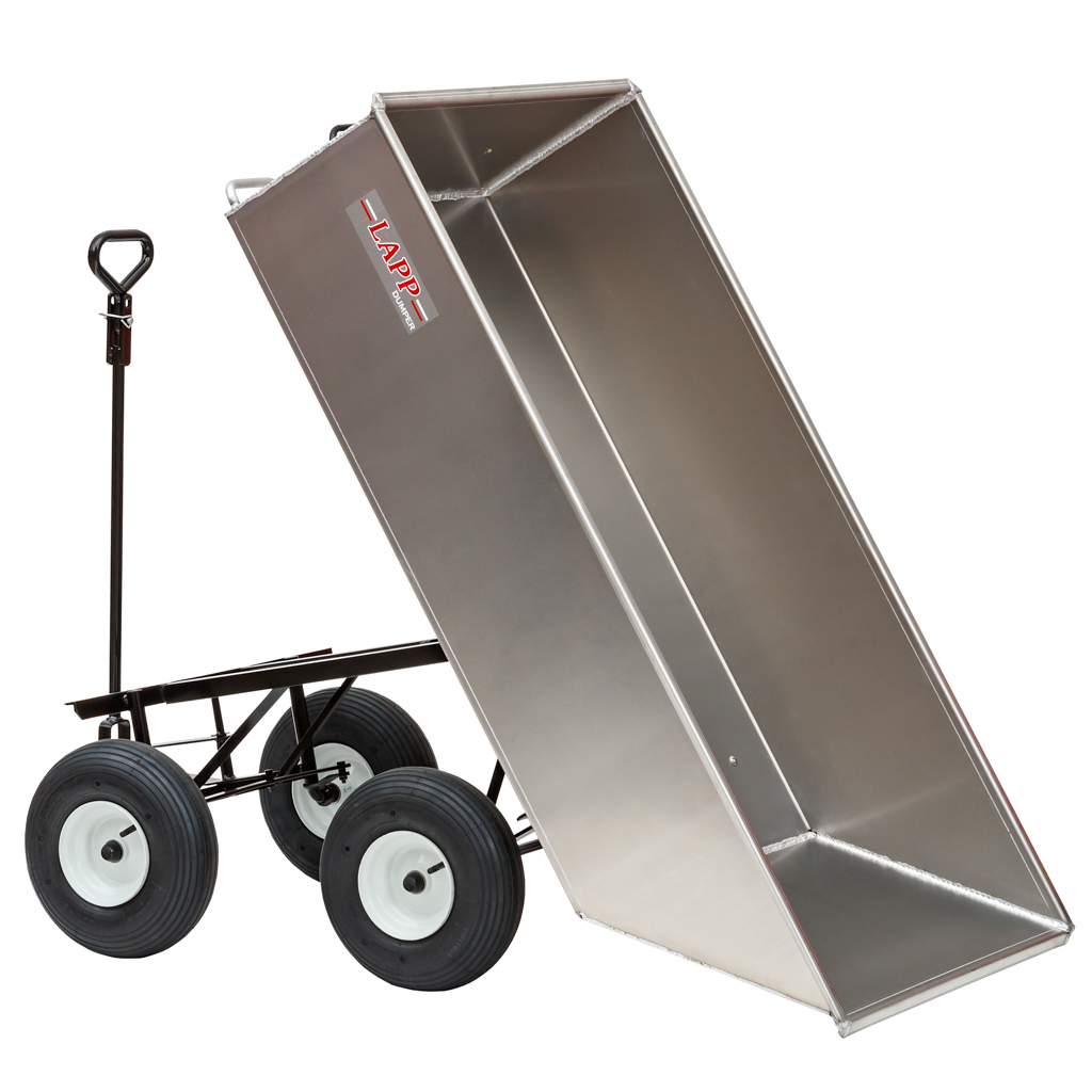 large aluminum dump cart