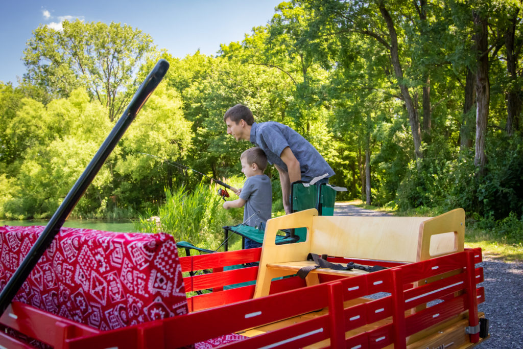 beach wagon for kids fishing