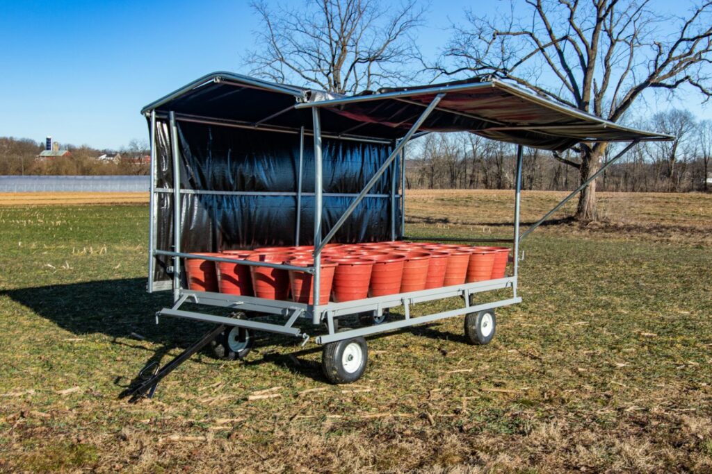 garden cart covered