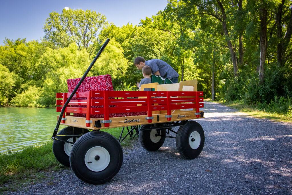 fishing wagon natural rubber wheels 1